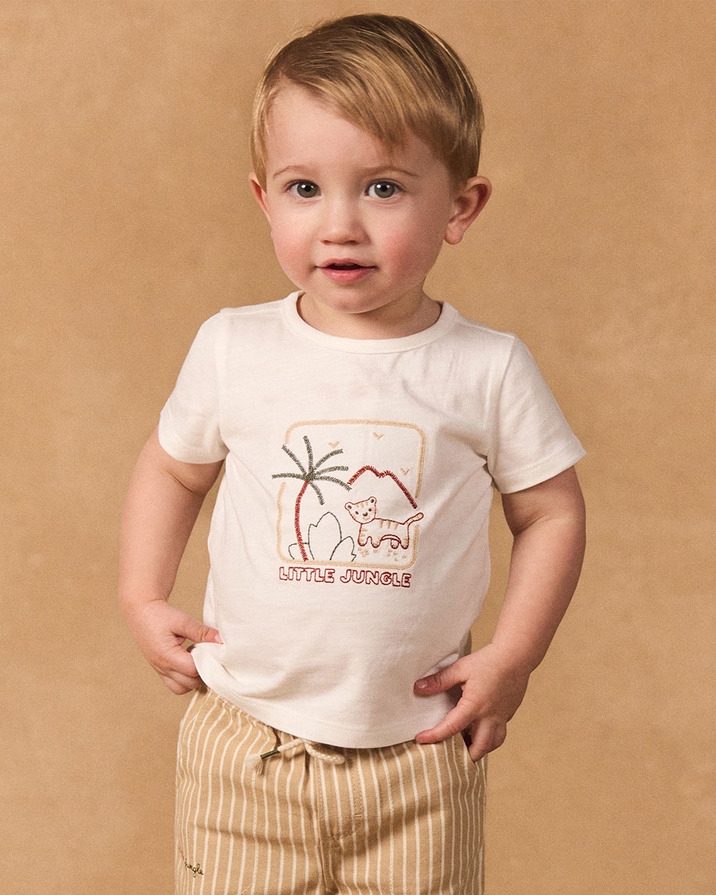 T-shirt imprimé jungle Coloris écru Sergent Major