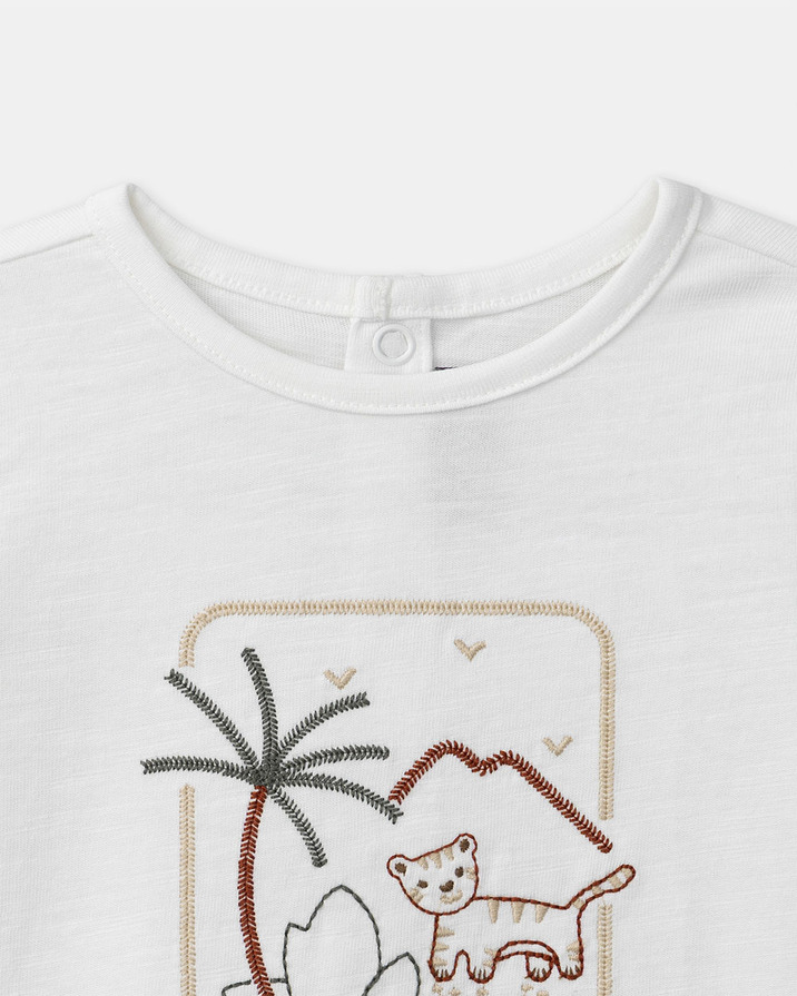 T-shirt imprimé jungle Coloris écru Sergent Major