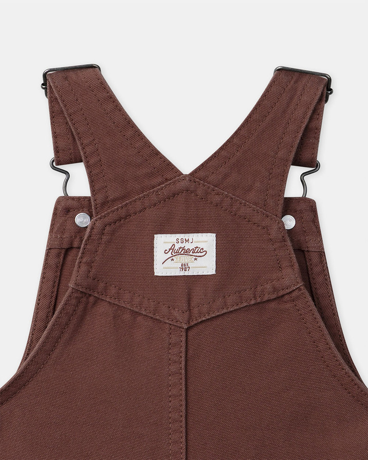 Salopette courte petit aventurier Coloris marron  Sergent Major