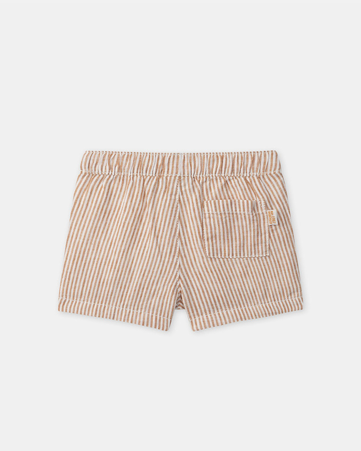 Short confortables à rayures Coloris orange Sergent Major