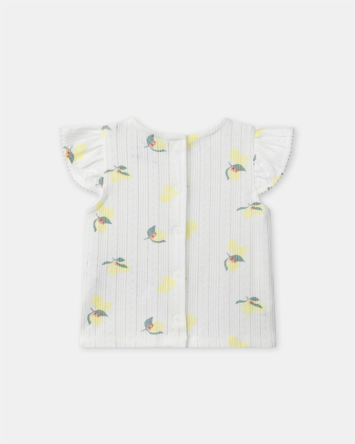 Pyjama deux pièces imprimé citrons Coloris écru Sergent Major