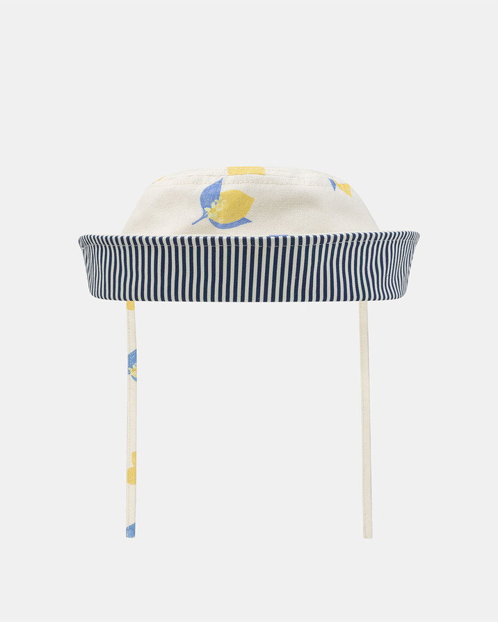Chapeau écru UPF 50+ imprimé citrons Coloris jaune Sergent Major