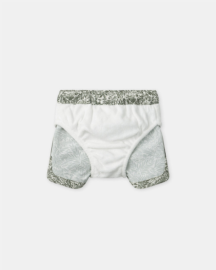 Short de bain imprim&eacute; jungle avec couche Coloris kaki  Sergent Major