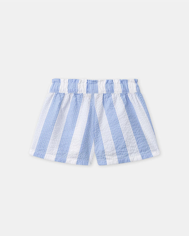 Ensemble d&eacute;bardeur et short &agrave; rayures Coloris bleu  Sergent Major