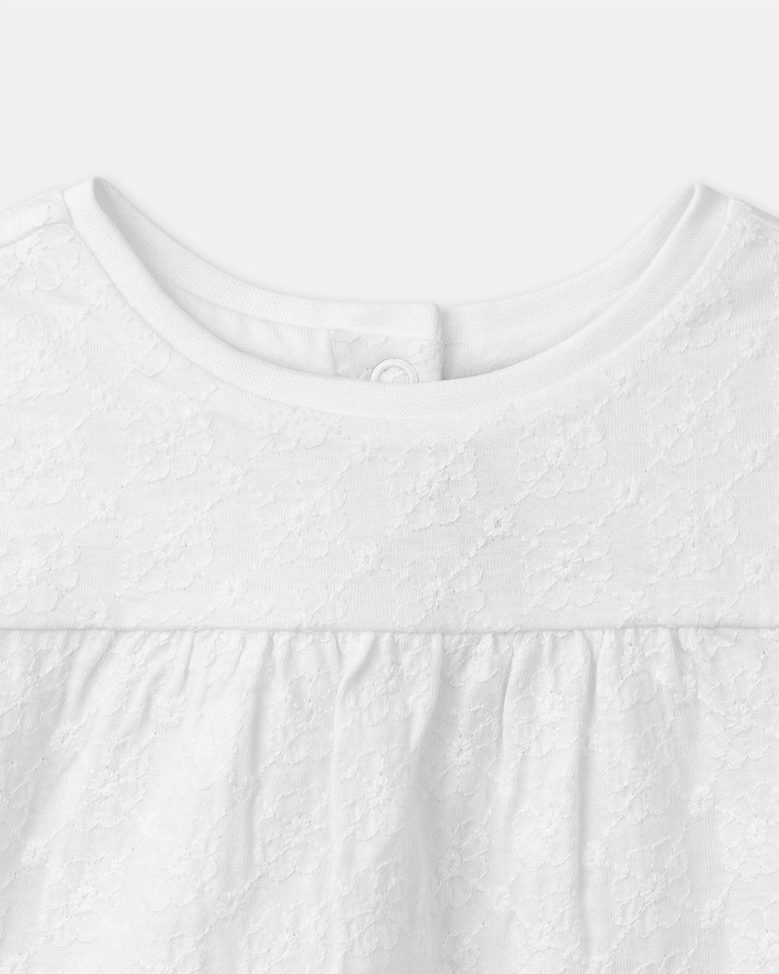 Blouse manches courtes à broderies Coloris écru Sergent Major