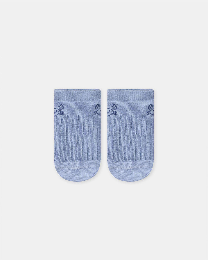 Chaussettes basses jacquard crabe Coloris bleu pastel Sergent Major