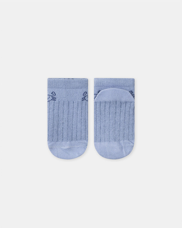 Chaussettes basses jacquard crabe Coloris bleu pastel Sergent Major
