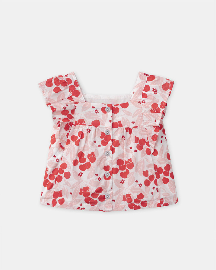 Blouse imprimée cerises Coloris rose Sergent Major