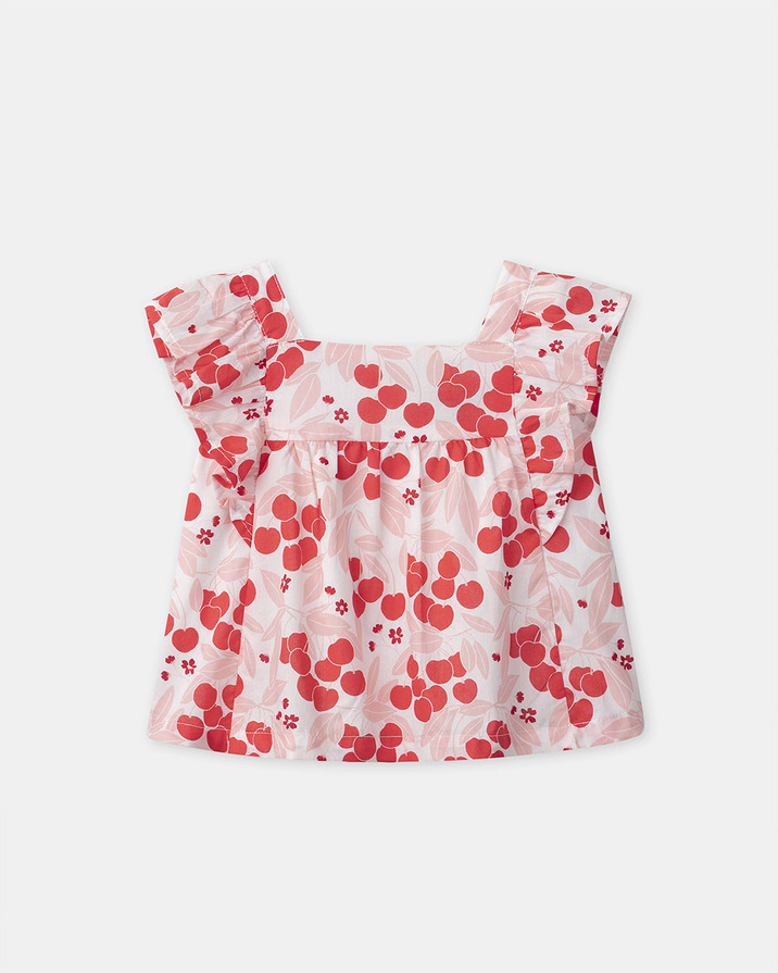 Blouse imprimée cerises Coloris rose Sergent Major