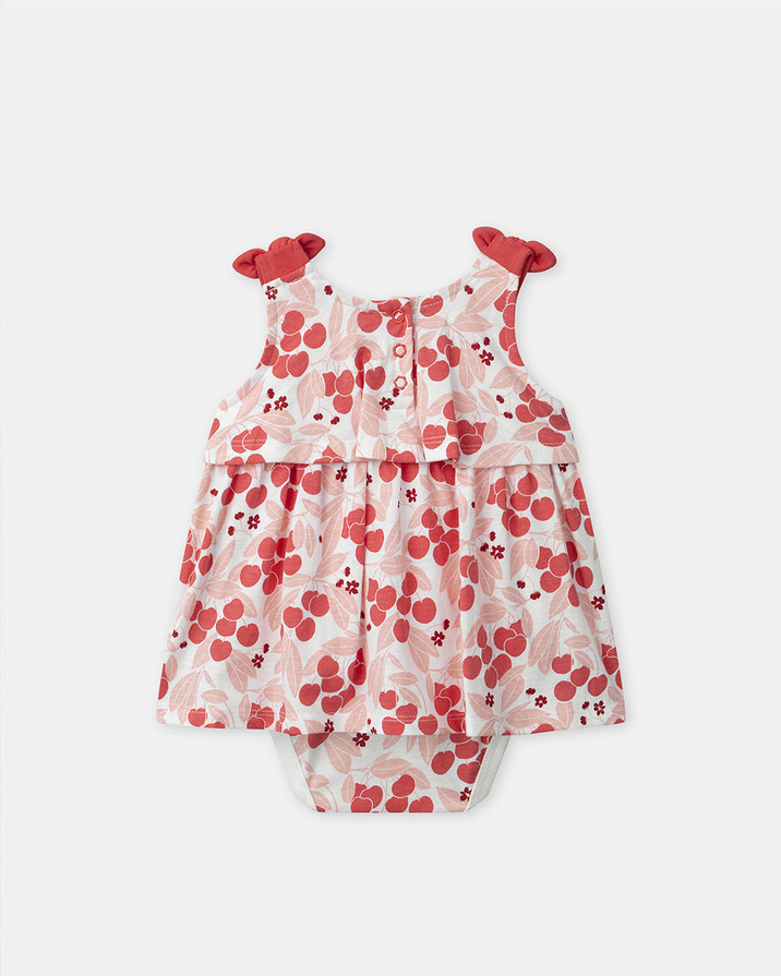 Robe body imprimée cerises Coloris rose Sergent Major