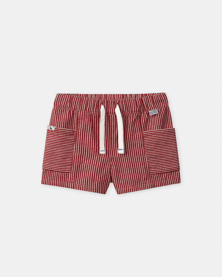 Short à rayures Coloris rouge Sergent Major