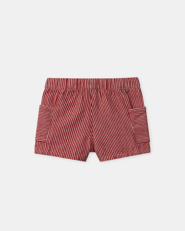 Short à rayures Coloris rouge Sergent Major