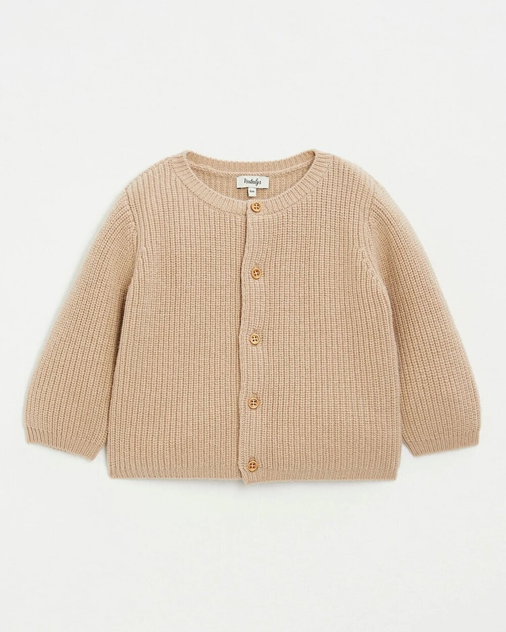 Gilet mixte en laine Mérinos Coloris caramel Natalys