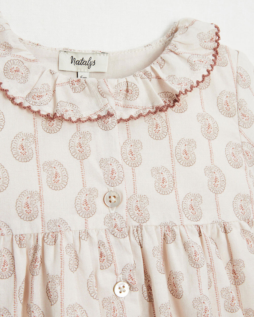 Robe manches longues Imprimé Indienne Natalys
