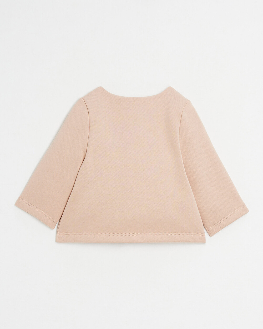 Cardigan en molleton brodé Bonheur Coloris bois de rose Natalys