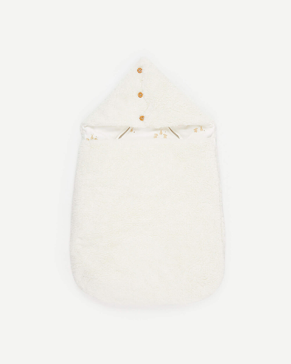 Gigoteuse Nid D'Ange Bébé TupTam Avec Ruban - Blanc 70x70 Cm, Doublée Et Polyvalente