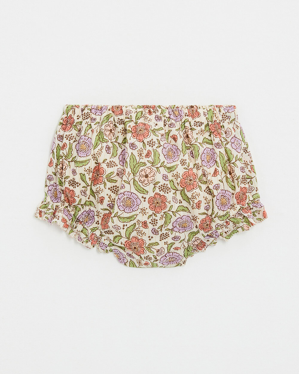 Bloomer imprimé fleurs A rayures lurex Natalys