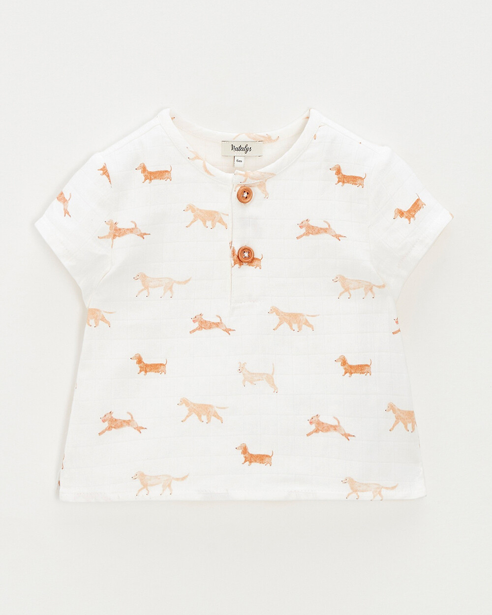 Chemise manches courtes Imprimé chiens Natalys