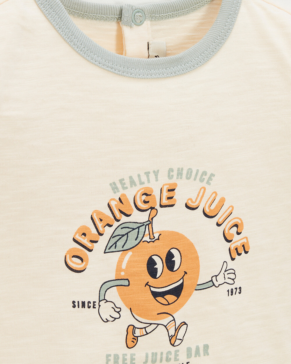 Tee-shirt manches courtes Coloris écru Natalys