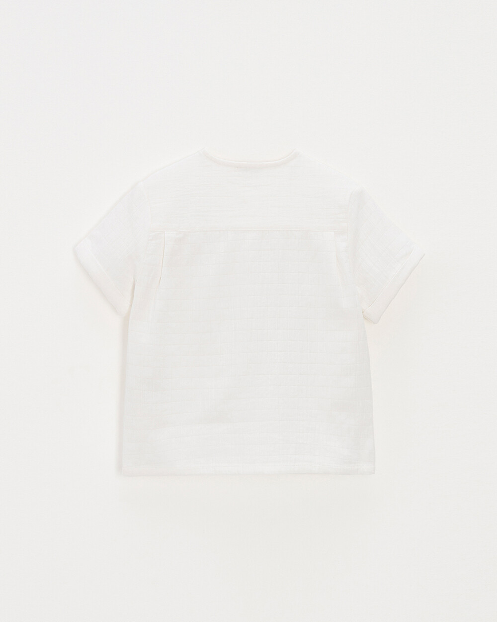 Chemise enfant manches courtes brodée Coloris écru Natalys