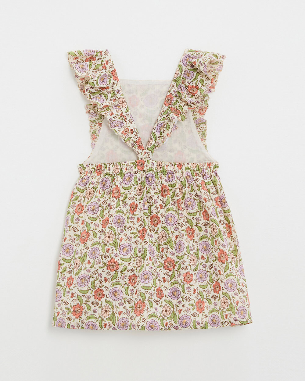 Robe enfant imprimé fleurs A rayures lurex Natalys