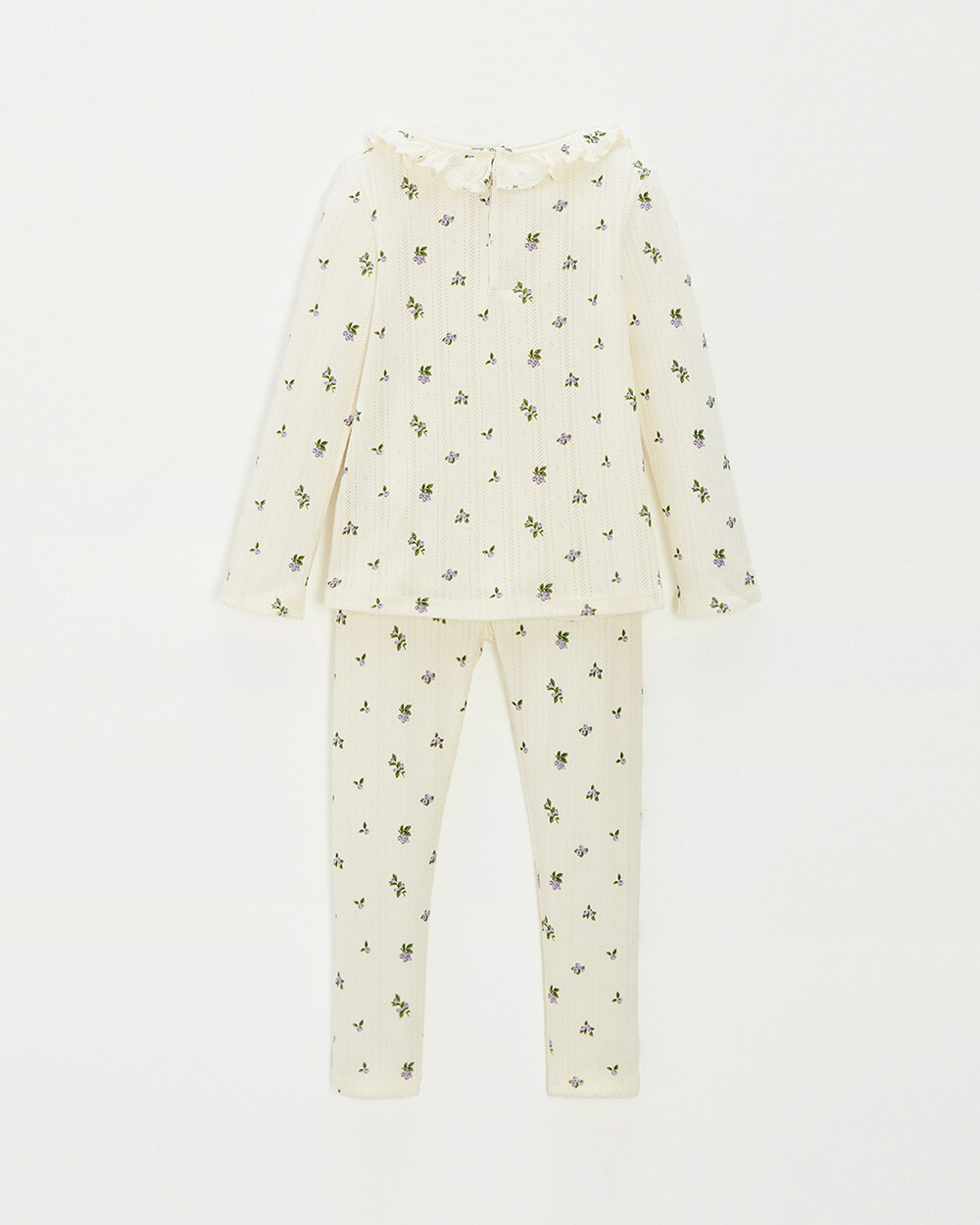 Pyjama 2 pièces enfant ajouré Imprimé myrtilles Natalys
