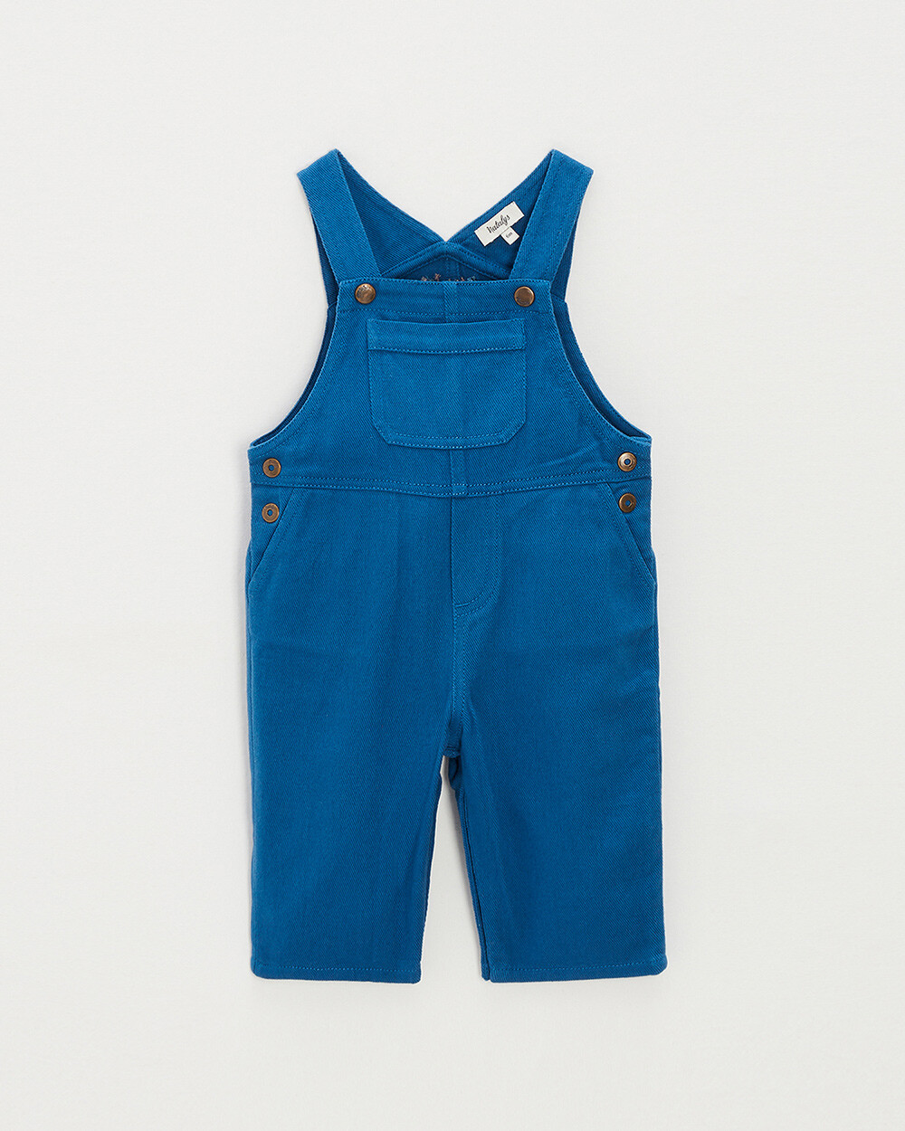 Salopette longue en twill Coloris bleu Natalys