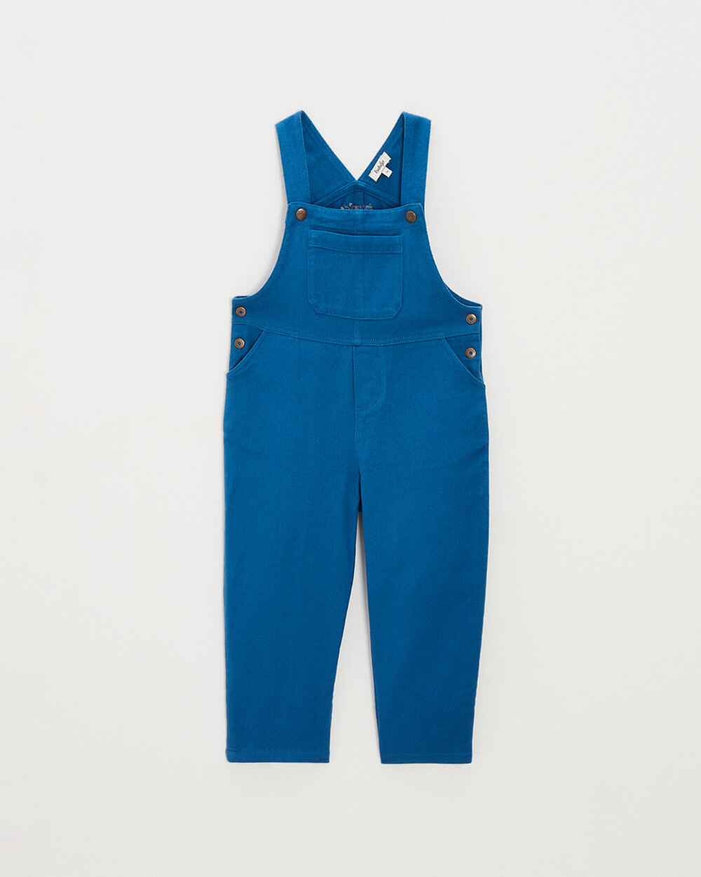 Salopette longue enfant en twill Coloris bleu Natalys