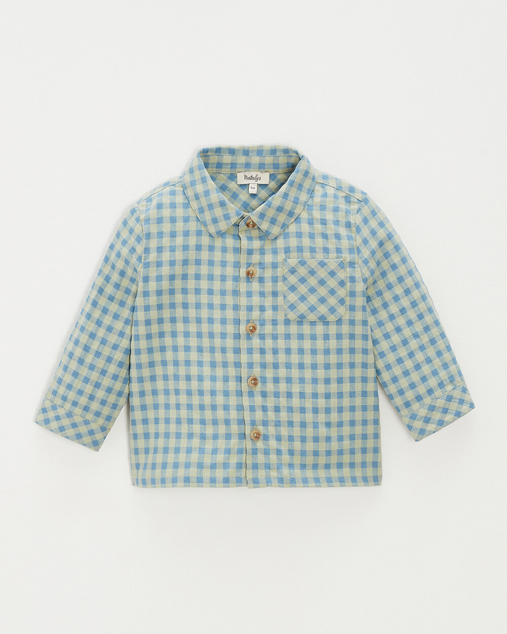Chemise à carreaux Coloris bleu Natalys