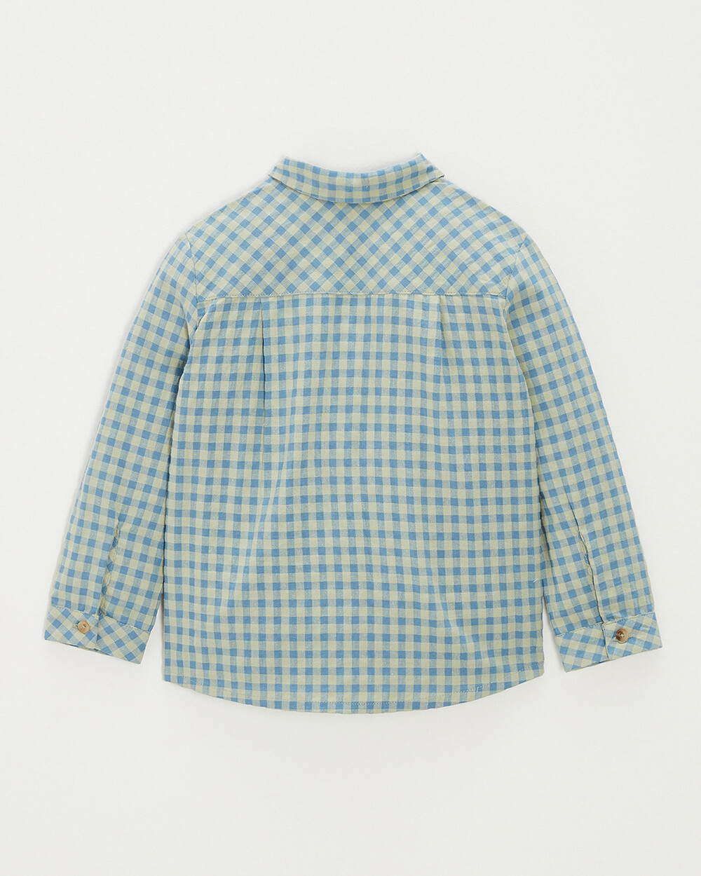 Chemise enfant à carreaux Coloris bleu Natalys