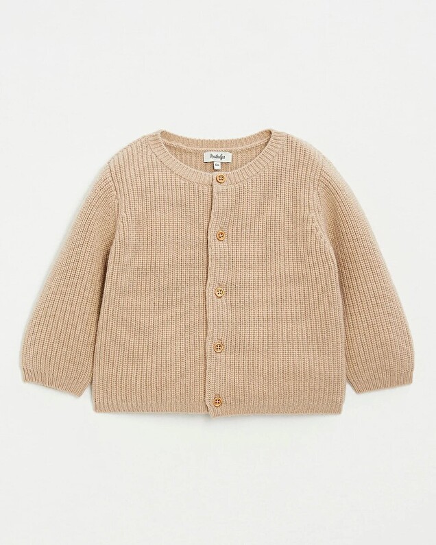 Gilet mixte en laine Mérinos Coloris caramel  Natalys