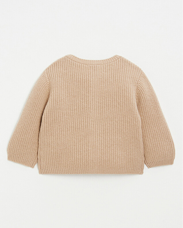 Gilet mixte en laine Mérinos Coloris caramel  Natalys