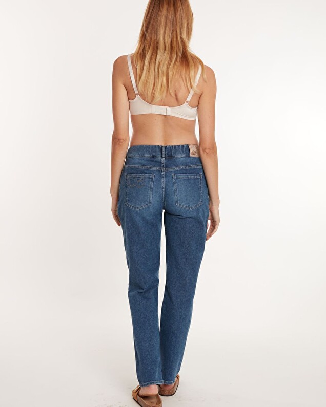 Jean de grossesse Mom Denim bleu  Cache coeur