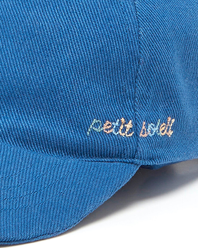 Casquette brodée multicolore Coloris bleu Natalys