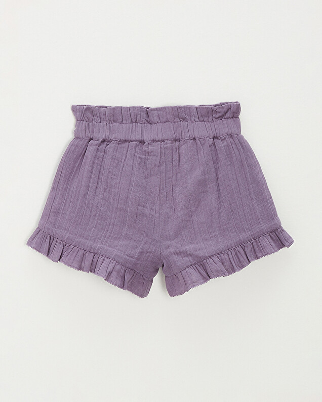 Short en gaze de coton Coloris violet Natalys