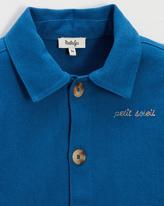 Veste enfant brodée multicolore Coloris bleu Natalys