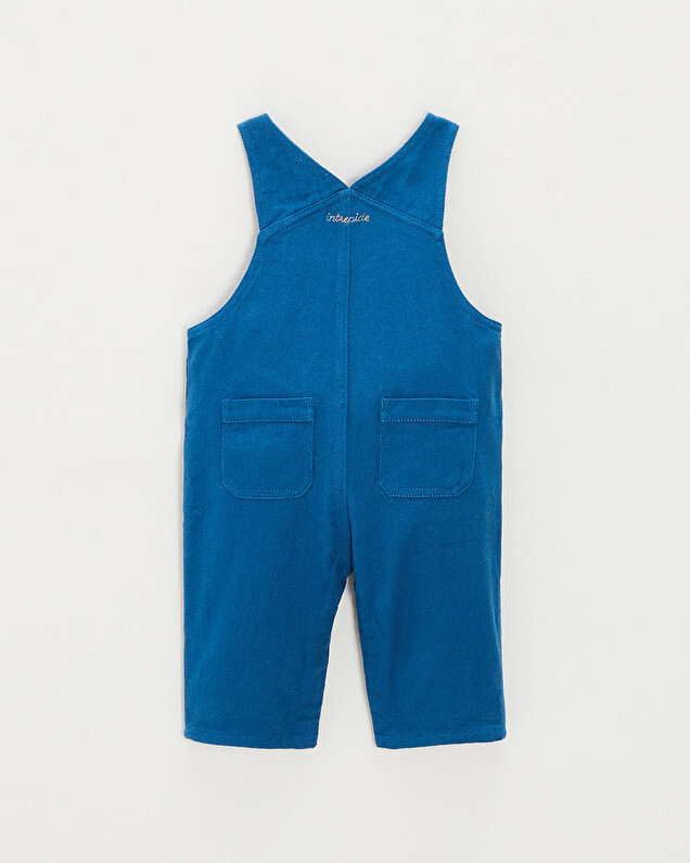 Salopette longue en twill Coloris bleu Natalys