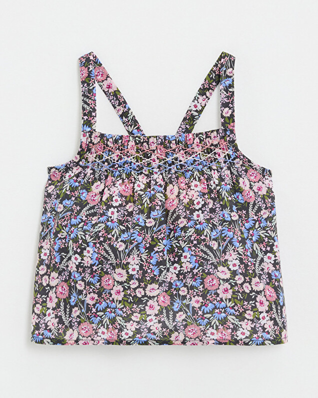 Blouse en tissu Liberty Imprimé fleurs Natalys