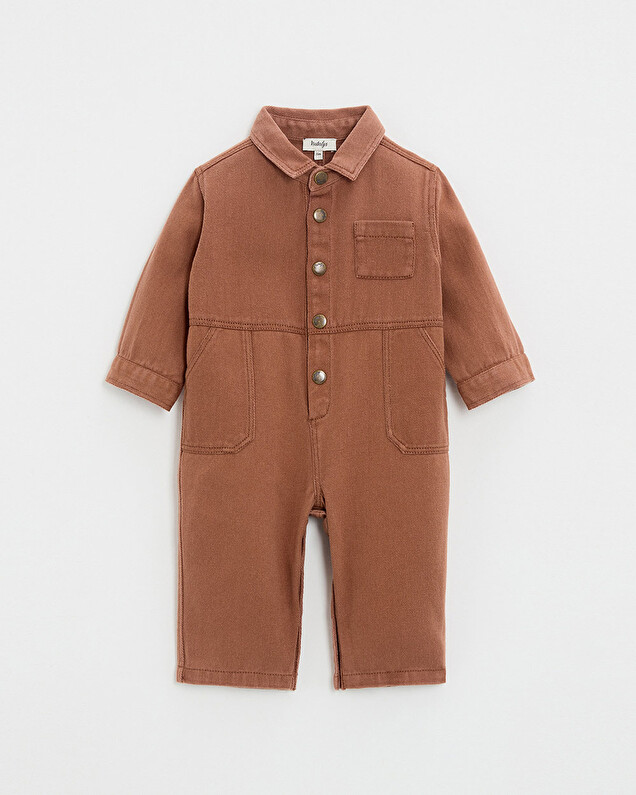 Combinaison longue en twill Coloris rouille Natalys