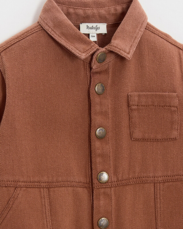 Combinaison longue en twill Coloris rouille Natalys