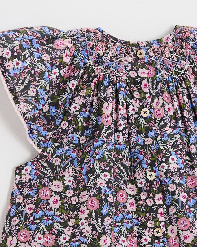Robe enfant en tissu Liberty Imprimé fleurs Natalys
