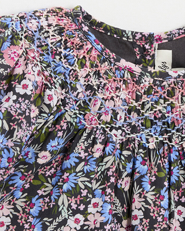 Robe enfant en tissu Liberty Imprimé fleurs Natalys