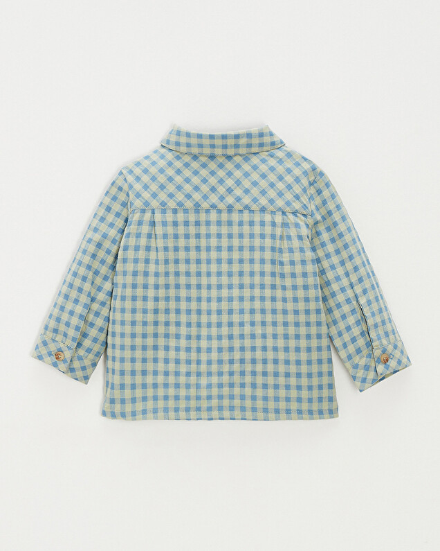 Chemise à carreaux Coloris bleu Natalys