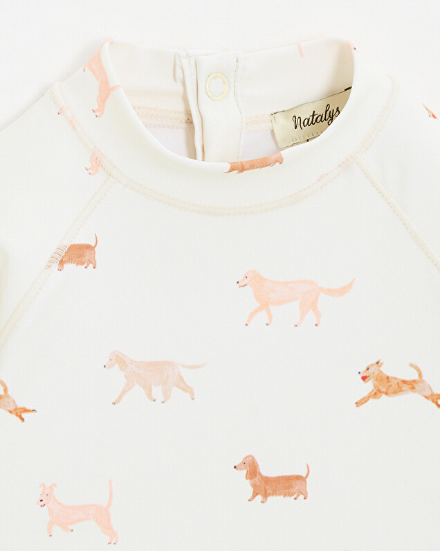 Tee shirt de bain anti UV Imprimé chiens Natalys