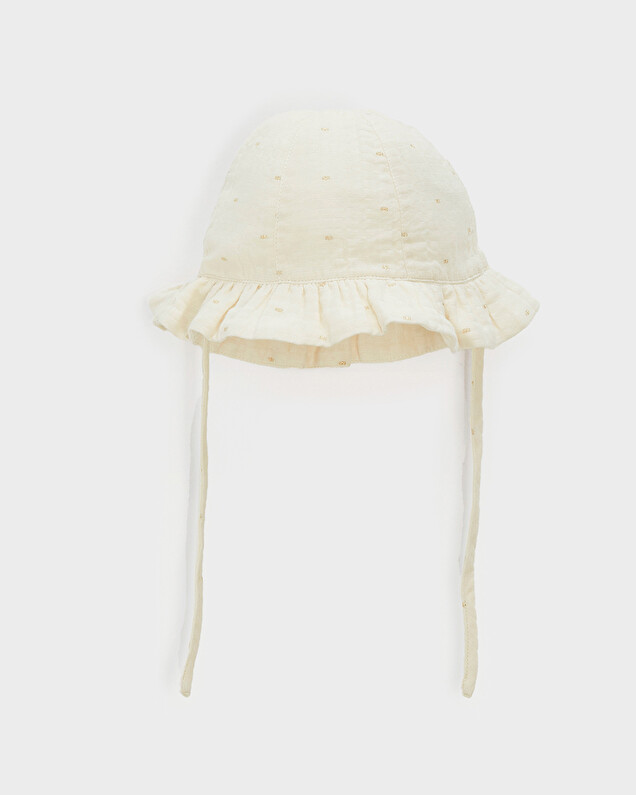 Chapeau en pois lurex Coloris écru Natalys