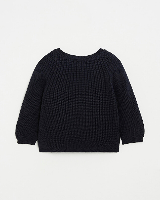 Gilet en tricot Coloris bleu marine Natalys