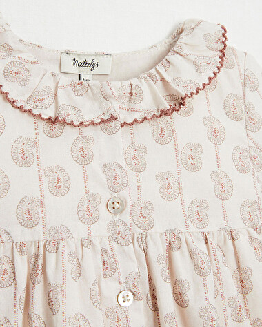Robe manches longues Imprim&eacute; Indienne  Natalys