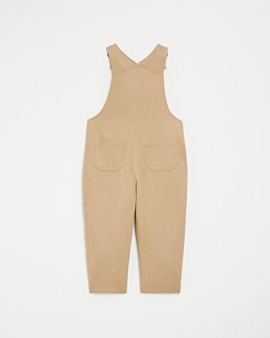 Salopette longue enfant en velours Coloris camel  Natalys