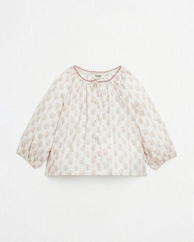 Blouse manches longues Imprim&eacute; indienne  Natalys