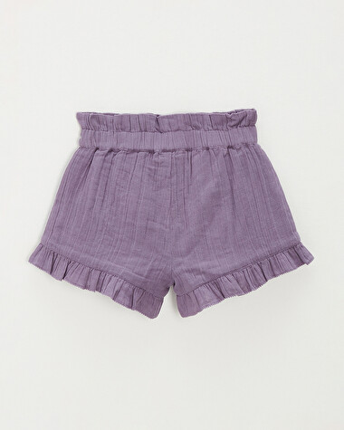 Short en gaze de coton Coloris violet  Natalys